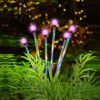 2Pcs Solar Firefly Lights Swaying Decorative Pathway Stake Lamp Ip65 Waterproof Landscape Patio Yard Night Light