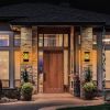 Flame Solar Lights Outdoor 96 Leds Waterproof Flickering Flame Wall Mount Lamp Auto On Off Sensor Decorative Landscape Night Lamp For Deck Patio Yard