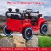 24V Kids Ride On Car With 2.4G Parent Remote Control, 4Wd Electric Ride On Truck With Dual 80W Motors, Four-Wheel Suspension, Led Headlights, Wireless