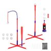 3-In-1 Baseball Toy Set For 3-5Years Old Kids And Toddlers Includes Tee Ball Stand Hanging Tee Automatic Ball Launcher With Adjustable Height For Indo