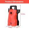 Electric High Pressure Washer 1740Psi Max 2.6Gpm Powerful Car Washer Pressure Cleaner With Adjustable Spray Nozzle Soap Dispenser Ipx5 Waterproof For