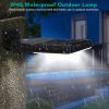 Solar Wall Light Outdoor 72 Led Beads Pir Motion Sensor Remote Control Wireless Lamps Ip45 Waterproof Lighting For Garage Front Door Garden Pathway