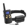 Dog Training Collar Ipx7 Waterproof Pet Beep Vibration Electric Shock Collar Rechargeable Transmitter Receiver Trainer W/ Remote