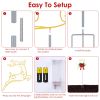 2Pcs Christmas Lighted Reindeer Decoration Led Pathway Stake Lights Battery Powered For Outdoor Garden Lawn Porch Front Door Patio Holiday Decor