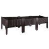 Outdoor Raised Garden Bed With Legs Elevated Planter Box With Self-Watering System For Garden Patio Balcony Vegetables Flowers Herbs Pp Plastic Box Ea