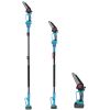 2-In-1 Cordless Pole Saw And Mini Chainsaw With Extension Pole 21V Battery 6” Electric Brushless Pole Chainsaw With Digital Display Auto Oiler Safety