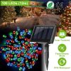 12M 100 Leds Solar String Fairy Lights Multicolor String Lamps Garden Xmas Lamp