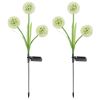 2 Pcs Dandelion Solar Light 36Led Beads Outdoor Garden Lawn Pathway Landscape Stake Lamp Colorful Ornamental Light