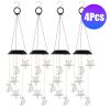 Solar Moon And Star Wind Chime 7 Color Changing Wind Chime For Outside Ipx4 Waterproof Outdoor Garden Yard Decor