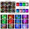 12 Patterns Led Projector Lights Ip65 Waterproof Ocean Wave Projector Light With Remote Control Timer For Christmas Halloween Festival Wedding Party D