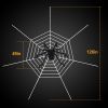 Halloween Decorations Spider Outdoor 49Inch Halloween Spider With 126 Inch Tarantula Mega Spider Web Hairy Poseable Scary Spider Outdoor Yard Creepy D