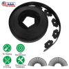 100Ft Non-Digging Plastic Garden Edging Kit Plastic Garden Border With 90 Spikes 2In Tall Border Edging For Garden Lawn Yard Flower Beds