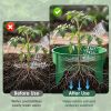 12Pcs 10In Planting Grow Rings Adjustable For Outdoor Plants Interlocking Pp Plant Protection Rings With Hand Shovel Deep Watering Plant Guards For Ve