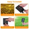 9.84X6.56Ft 192Led Solar Christmas Net Lights Outdoor Bush Lights Dimmable Ip44 Waterproof With 8 Modes Remote Timer Memory Function For Holiday Party