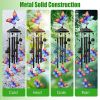 Butterfly Wind Chimes For Outside Metal Wind Chimes With Aluminum Tubes Deep Soothing Sound Decor For Garden Yard Home Patio Gift For Women Men
