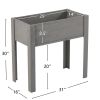31X16X30In Elevated Raised Garden Bed With Legs, Wooden Planter Box For Outdoor Vegetable Herb Flower Fruit Growing