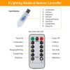 Butterfly Curtain String Lights Usb Powered Colorful Led Fairy Lamps W/8 Modes 96 Led Remote Control 11.5Ft For Bedroom Weddings Christmas Party Decor