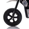 24V Kids Electric Motocross Ride On Motorcycle, 200W High Speed Hub Motor Dirt Bike Toy With Rear Shock Absorber, Adjustable Speed, Led Breathing Ligh