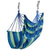 440Lbs Hammock Hanging Chair Canvas Porch Patio Swing Seat Portable Camping Rope Seat W/ 2Pillows