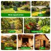 Solar Powered Motion Sensor Animal Repellent Sprinkler With Flashing Light Outdoor Animal Deterrent For Cats Dogs Squirrels Birds Raccons Deer And Mor