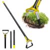 60.63In Adjustable Garden Hoe Handheld Stirrup Hula Hoe Scuffle Loop Hoe Gardening Weeder Cultivator Weeding Rake For Weeding/Loosening Soil
