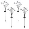 4 Packs Solar Skull Lights Outdoor Halloween Decorations Solar Powered With 6 Skull Heads 2 Lighting Modes Ip45 Waterproof Halloween Yard Lights For L