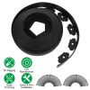 100Ft Non-Digging Plastic Garden Edging Kit Plastic Garden Border With 90 Spikes 2In Tall Border Edging For Garden Lawn Yard Flower Beds