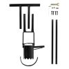 5 In 1 Bulb Planter Tool Long Handle Gardening Bulb Transplanter With Gloves Brush Serrated Base Dual Pedal Digging Holes To Plant Tulips Iris Daffodi