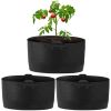 3 Pack Plant Grow Bags Potato Vegetable Planter Bags Breathable Planting Fabric Pots 10Gallons