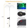 4Pcs Solar Powered Jellyfish Lights Ip44 Waterproof Decorative Outdoor Lamps 7 Color Changing Night Light