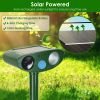Solar Ultrasonic Animal Repeller Pir Sensor Animal Repellent Chaser With Flashing Light Ipx4 Waterproof For Chasing Deer Raccoon Squirrel Rat Skunk Ra
