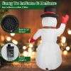 7.9Ft Christmas Inflatable Giant Snowman Blow Up Light Up Snowman With Led Lights Hat Scarf  Ipx4 Waterproof Christmas Outdoor Yard Lawn Holiday Decor