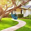 440Lbs Hammock Hanging Chair Canvas Porch Patio Swing Seat Portable Camping Rope Seat W/ 2Pillows
