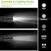 Tactical Led Flashlight Zoomable Rechargeable Search Light Torch 50000Lm W/ 5Modes Sos Night Light For Night Walking Adventures