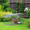 2Pcs 18X8X10In Humane Single Door Live Animal Trap Collapsible Galvanized Iron Animal Cage Catch And Release For Small Squirrel Raccoon Feral Cat Weas