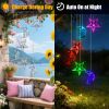 Solar Moon And Star Wind Chime 7 Color Changing Wind Chime For Outside Ipx4 Waterproof Outdoor Garden Yard Decor