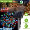 12M 100 Leds Solar String Fairy Lights Multicolor String Lamps Garden Xmas Lamp