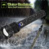 Led Tactical Flashlights 30000Lm Usb Rechargeable Flashlight Water-Resistant Zoomable Led Torch W/ 3 Modes Sos 3200Mah Battery Handheld Flashlights Fo