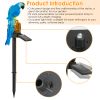 Solar Powered Parrot Garden Light Ip65 Waterproof Led Parrot Landscape Lamp Decorative Lawn Lights For Yard Driveway Walkway Patio