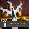 6 Ft Halloween Inflatable Ghost Outdoor Decoration With Built-In White Led Lights, Ip44 Weather-Resistant Blow Up Ghost With Stakes And Tether Ropes F