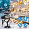 Christmas Snowflake Projector Light Dual-Head Led Stake Light Ip44 Waterproof Xmas Decoration For Holiday Indoor Outdoor Use Garden Patio Wall Decor