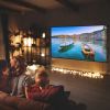 120Inch Projector Screen With Stand 16:9 4K Hd Rear Front Wrinkle-Free Portable And Foldable Movie Screen With Carry Bag For Indoor Outdoor Home Theat