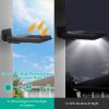 Solar Wall Light Outdoor 72 Led Beads Pir Motion Sensor Remote Control Wireless Lamps Ip45 Waterproof Lighting For Garage Front Door Garden Pathway