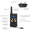 Dog Training Collar Ipx7 Waterproof Pet Beep Vibration Electric Shock Collar Rechargeable Transmitter Receiver Trainer W/ Remote