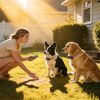 2-In-1 Dog Shock And Bark Collar Dog Training Collar With Remote 2 Collars Rechargeable Ip68 Waterproof With 3 Channels For Medium And Small Dogs