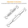 Sun Shade Sail Hardware Kit Stainless Steel Canopy Installation Kit Fixing Accessory For Rectangular Square Shade Sail Installation