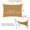 Title
Rectangle Top Canopy 98% Uv Block Awning Shelter 185Gsm Hdpe Patio Cover With Snap Hooks Ropes For Outdoor Garden Backyard