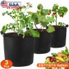 3 Pack Plant Grow Bags Potato Vegetable Planter Bags Breathable Planting Fabric Pots 5Gallons