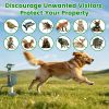 Solar Powered Motion Sensor Animal Repellent Sprinkler With Flashing Light Outdoor Animal Deterrent For Cats Dogs Squirrels Birds Raccons Deer And Mor