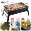 Portable Bbq Grill Foldable Charcoal Grill Lightweight Smoker Grill For Camping Picnics Garden Grilling